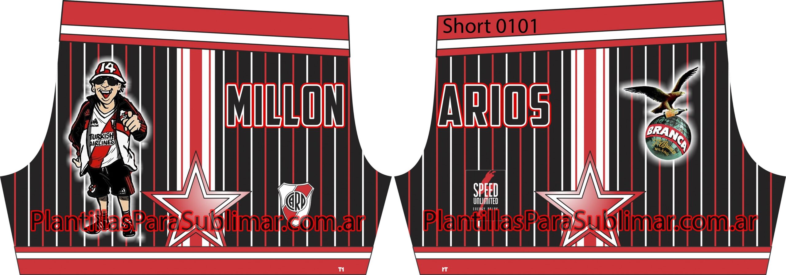 short de Potero, Camiseta de Futbol de River plate