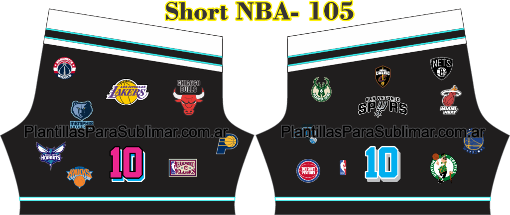 venta de diseños de short nba clothing