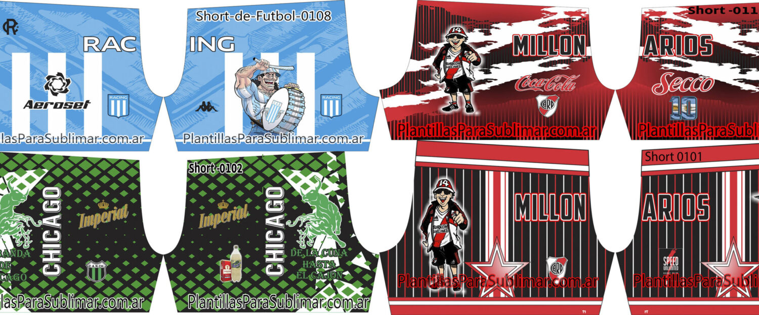 Design Vector Camisetas y Short para Sublimar